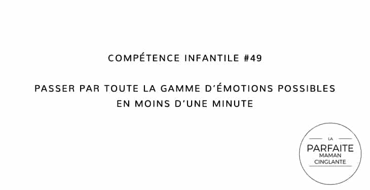 COMPETENCE INFANTILE 49 GAMME EMOTIONS