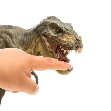 dinosaur finger