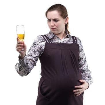 pregnant woman with drink