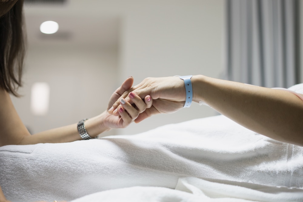 hospital bed hands
