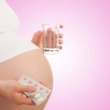 pregnant woman with drug