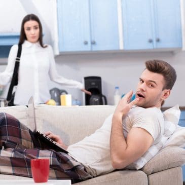lazy husband angry wife