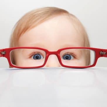 baby with glasses