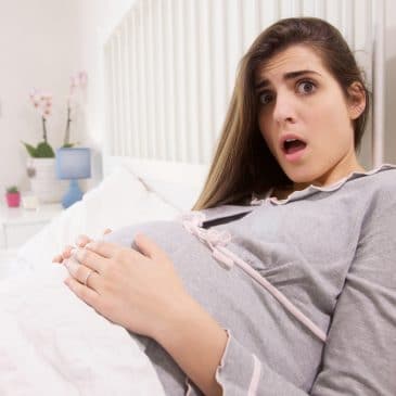 pregnant woman scared