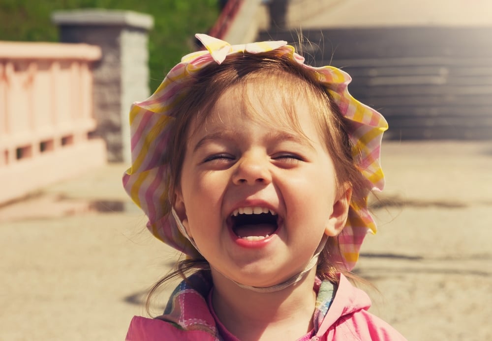 little girl laugh