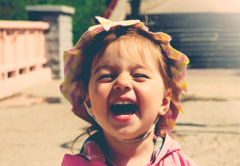 little girl laugh