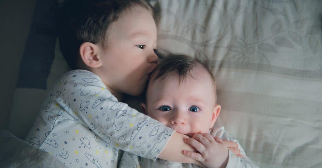 baby with brother