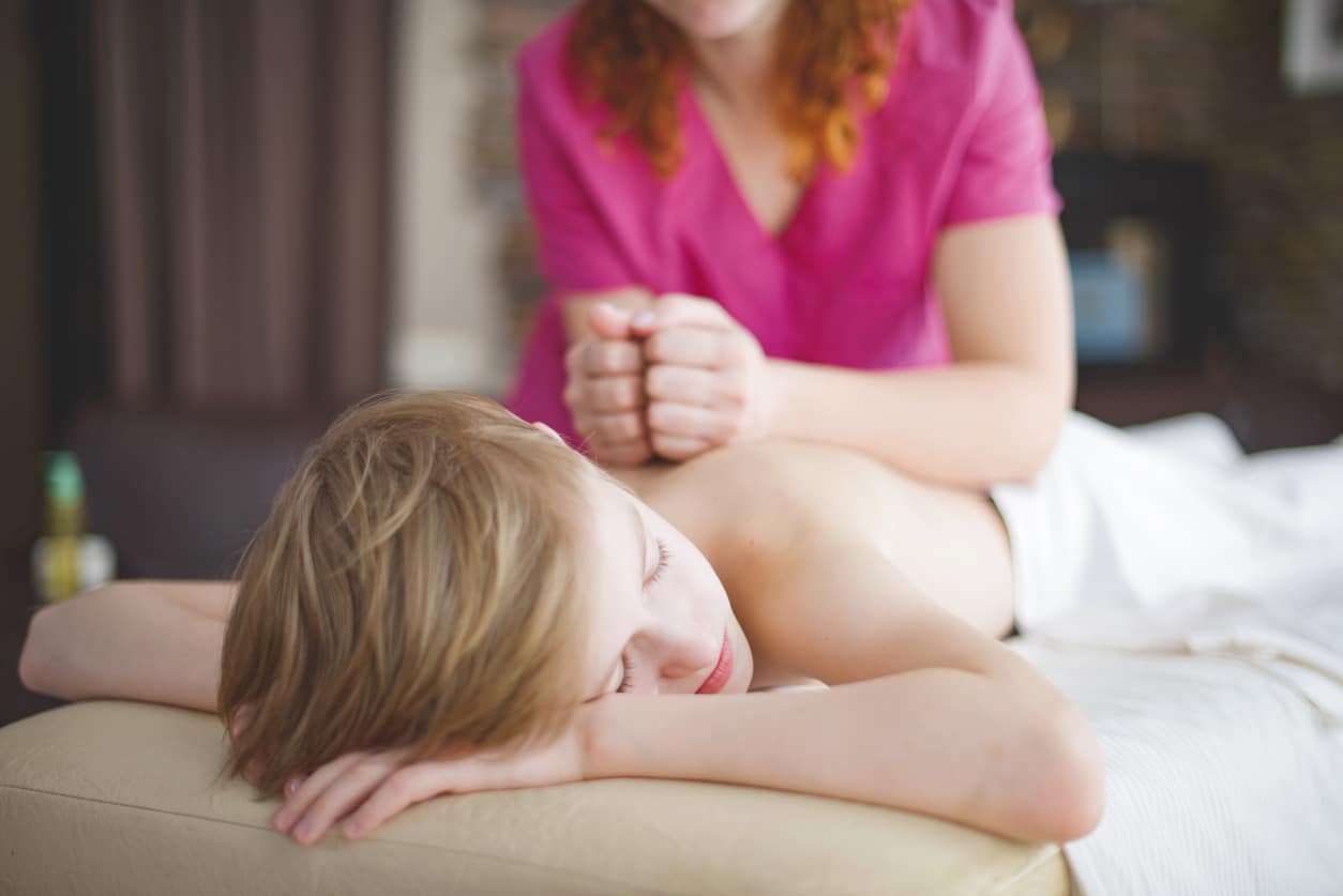 spa au Québec enfant massage